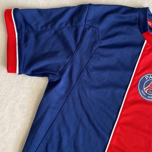 {PSG} Paris Saint-Germain FC Soccer Team Fan Jersey Style Pullover Blue/Red 14A - Picture 4 of 16